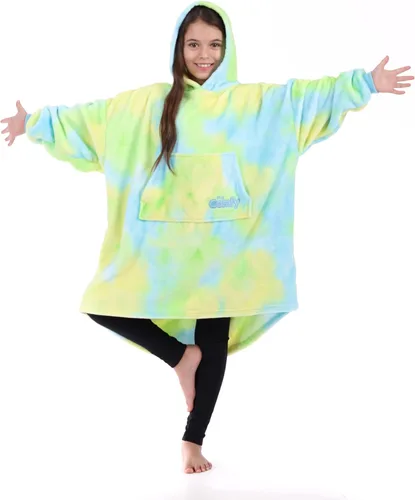 THE COMFY Dream Jr para niños | Manta portátil de forro polar de microfibra ligera con capucha y bolsillo | Visto en Shark Tank Niños Sherbert