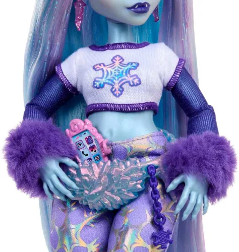 Miniatura 4 de Muñeca Monster High, Abbey Bominable Yeti de moda con mamífero mamut mascota y accesorios temáticos