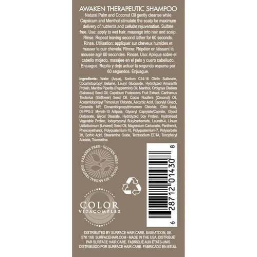 Miniatura 9 de Surface Hair Champú para engrosar el cuero cabelludo y el cabello saludable - Champús hidratantes probados para mujeres y hombres - Limpiador