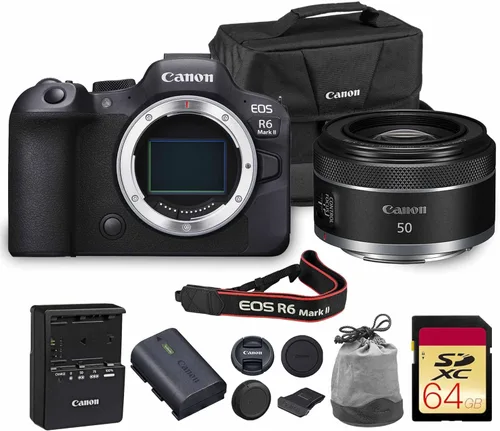 Miniatura 11 de Kit de cámara sin espejo Canon EOS R6 Mark II con lente RF de 24-105 mm f/4 24.2MP de fotograma completo, 4K 60fps, Dual Pixel CMOS AF II