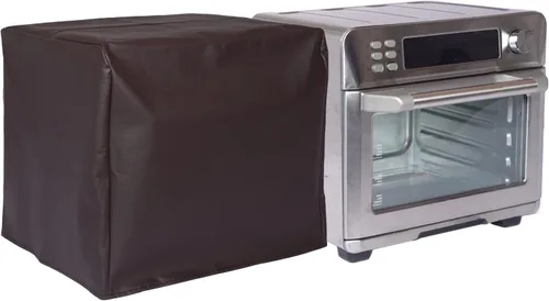 Miniatura 2 de Perfect Dust Cover, Funda acolchada marrón compatible con freidora de aire Cuisinart horno tostador de convección modelo TOA-65, antiestática, doble