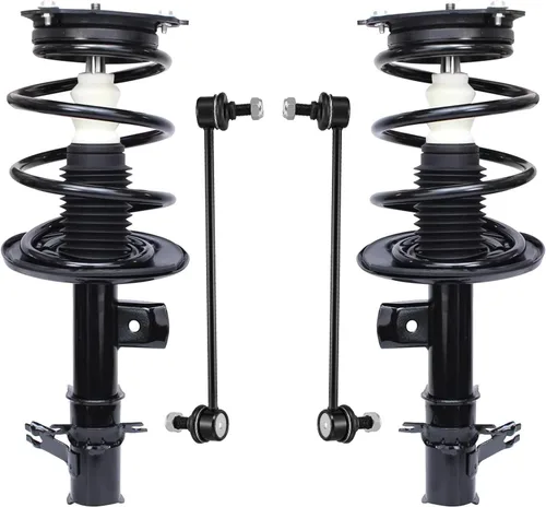 Miniatura 33 de Detroit Axle - Kit de puntales delanteros para Jeep Grand Cherokee 2005-2010 2006-2010 Commander 2007 2008 2009, 2 montajes rápidos de 2 barras