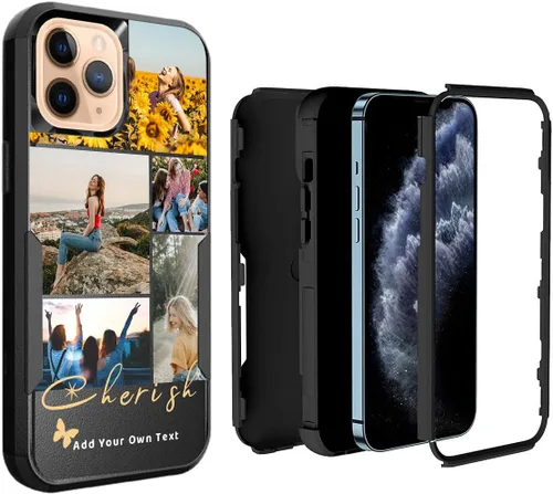 Miniatura 83 de Funda de fotos personalizada para iPhone 11 Apple Phone Plaid Collage - Imagen personalizada para hacer fotos en 3 híbridos gruesos resistentes