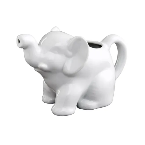 Miniatura 9 de HIC Kitchen Mini crema de elefante con asa, porcelana fina, 2 onzas, para servir leche, crema, jarabe, aderezos y salsas
