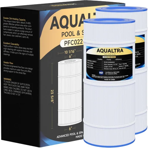 AQUALTRA Filtro de piscina compatible con CC100, C-9410, CCRP100, PAP100, PAP100-4, Ultral-C3, R173215, FC-0686, 100 pies cuadrados, 23 5/8 pulgadas