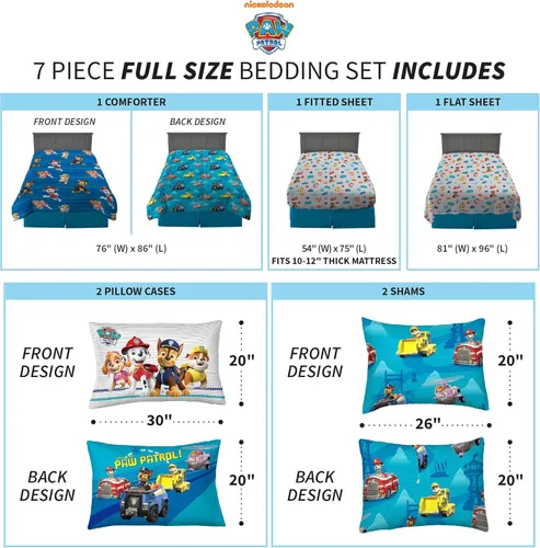 Miniatura 347 de Franco - Juego de edredón y sábanas supersuaves con funda, para niños, 7 piezas, tamaño matrimonial, Five Nights At Freddy's Cinco noches en Freddy's