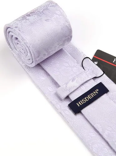 Miniatura 111 de Corbatas florales tejidas clásicas para hombre, corbata cuadrada de bolsillo, corbatas formales para hombres, boda con pañuelo