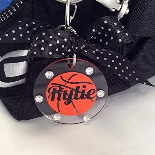 Basketball Bag Tag Personalized with Your Name and Your Colors
