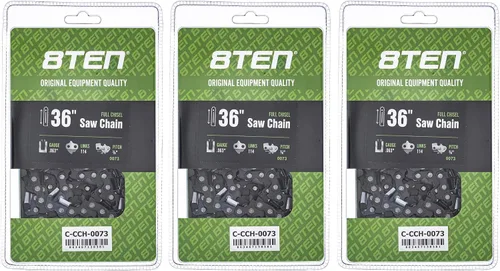 Miniatura 17 de 8TEN Cadena de motosierra semi cincel de 6 pulgadas .050 1/4 42 DL para Worx WG320 Black & Decker LLP120 (paquete de 3)