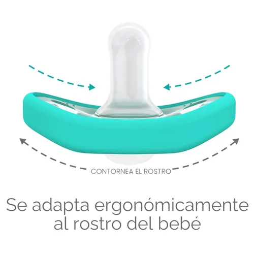 Miniatura 7 de Nanobebe - Chupetes para bebés de 0 a 3 meses, ortodónticos, se curvan cómodamente con el contorno de la cara, galardonados para bebés que