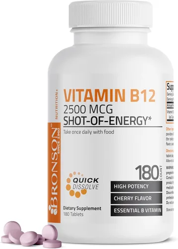 Miniatura 7 de Vitamina B12 de Bronson, 0,000088 oz, sublingual, de rápida liberación, 1