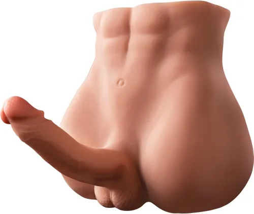 Consolador sexual para adultos de 17 libras, juguetes sexuales realistas para mujeres, muñecas de torso con ano apretado para hombres homosexuales,