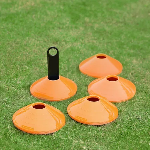 Miniatura 9 de GHB Conos de fútbol 25/50/100 paquete Discos de fútbol deportivos Conos de entrenamiento Marcadores de campo Conos de agilidad para tráfico, 25