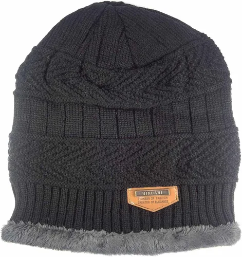 Miniatura 2 de Gorro de lana HindaWi para invierno, de punto, para mujer
