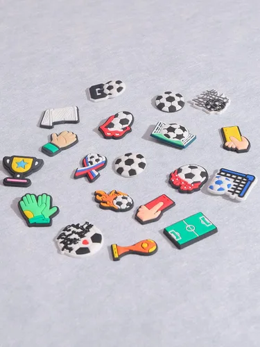 Miniatura 4 de Dijes deportivos para zapatos de cocodrilo, béisbol, sóftbol, fútbol, baloncesto, croc, dijes para niños, niñas, mujeres y hombres