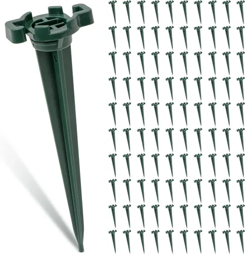 CEWOR 100 estacas de Navidad para patio, 4.5 pulgadas, estacas de luz de plástico C7 C9, estacas de luz universales para luces navideñas al aire
