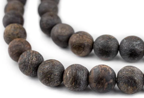 Miniatura 110 de The Bead Chest Cuentas de Jade Blanco Mate Redondas (8mm): Piedra Preciosa Orgánica Redonda Esférica de Energía con Poder de Sanación para Hacer