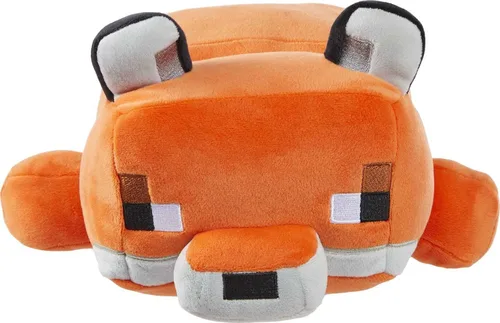 Miniatura 2 de Mattel Minecraft Muñeco de peluche de zorro de 12 pulgadas, figura de animal de peluche suave y con orejas caídas, inspirada en el personaje