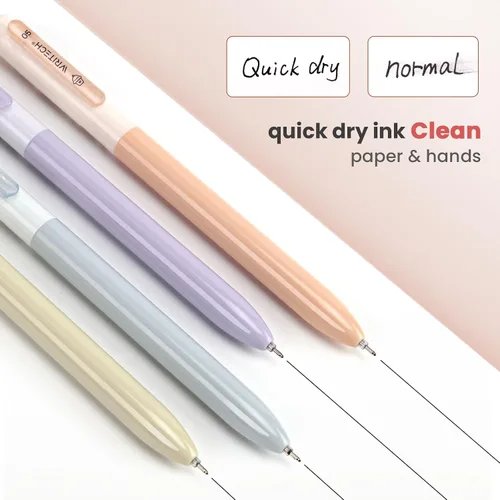 Miniatura 4 de WRITECH Bolígrafos de Gel de Punta Fina: 0.5mm Retráctil de Punta Fina Conjunto de Bolígrafos de Escritura Suave Sin Manchas Tinta Negra Clic