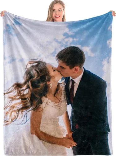 Miniatura 12 de Manta personalizada con fotos, manta personalizada de collage de 8 fotos, manta personalizada con imágenes, para memoria familiar, cumpleaños