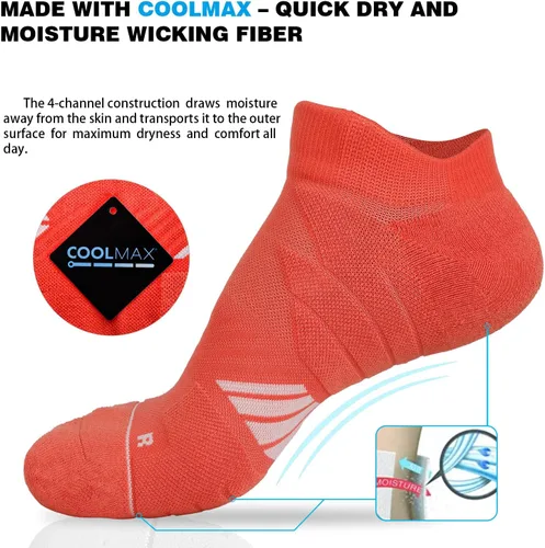 Miniatura 2 de Calcetines Coolmax deportivos antiampollas que absorben las ampollas sin costuras antiolor