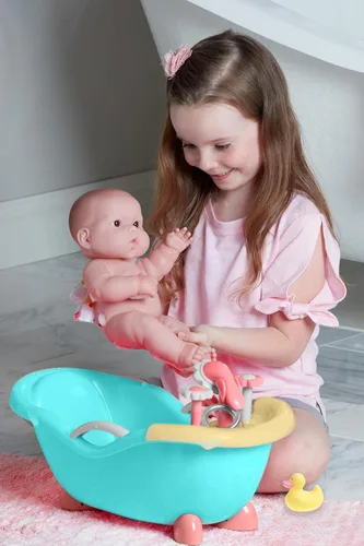 Miniatura 5 de JC Toys - Muñeca y baño de 14 pulgadas para amar a los bebés Juego de regalo y accesorios de baño y ducha de trabajo real Posable e impermeable