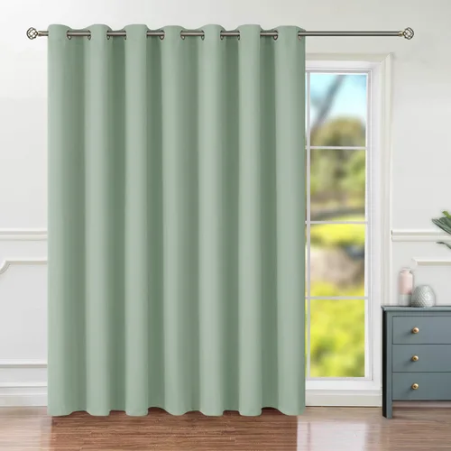 Miniatura 93 de BGment Cortina de Puerta Corredera de Moda 120 X 96 Pulgadas, Cortinas Opacas Térmicas Anchas que Oscurecen la Habitación Divisor de Habitación Azul