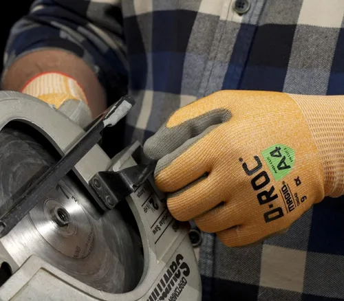 Miniatura 6 de MAGID D-ROC DX Technology - Guantes de trabajo con revestimiento de palma de poliuretano, resistentes a cortes, talla 9/L (12 pares)