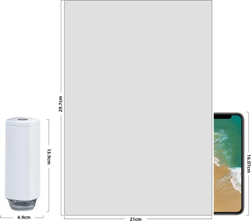 Miniatura 6 de Máquina Selladora al Vacío de Mano CABIBOX, Bomba de Vacío Automática para Alimentos, Selladora al Vacío Portátil Sous Vide para Almacenamiento