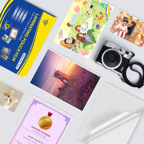 Miniatura 6 de Película de sellado de plástico de seda para identificación y foto (3 mil, 100 paquetes, 9 x 12 pulgadas, transparente, brillante)