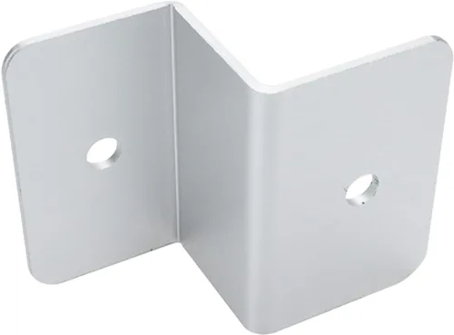 Miniatura 5 de KUMGROT 4 juegos de soportes de panel solar de aleación de aluminio Z soportes para paneles solares techo RV barco fuera de la red, plata Plateado