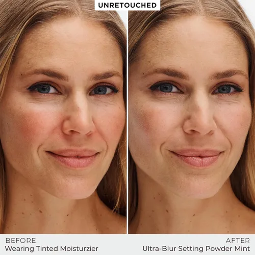 Miniatura 4 de Laura Mercier Polvo fijador translúcido suelto sin talco, ultra difuminado, desgaste hidratante de 16 horas, acabado natural, infusión de ácido