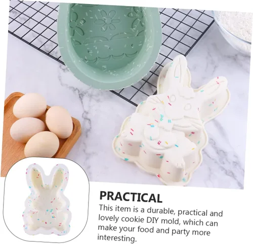 Miniatura 2 de SHOWERORO Moldes de silicona para pasteles de Pascua, diseño resistente y ligero multiusos