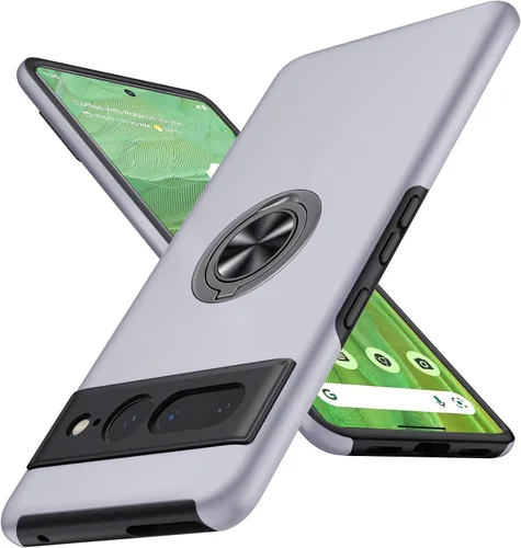 Miniatura 62 de JAME Funda para Google Pixel 7 Pro, Funda de Ajuste Delgado para Pixel 7 Pro con Soporte de Anillo Kickstand
