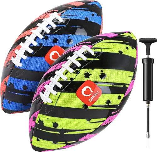 QPAU Balón de Fútbol Impermeable, Paquete de 2 de 10 Pulgadas Juegos al Aire Libre para Adultos y Niños, Divertidos Juguetes de Piscina y Accesorios