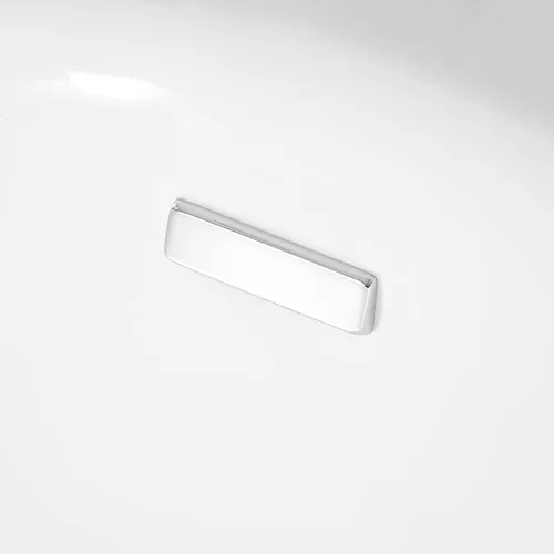 Miniatura 14 de Ove Decors - Tina de remojo en blanco brillante con desagüe cromado y desbordamiento de residuos