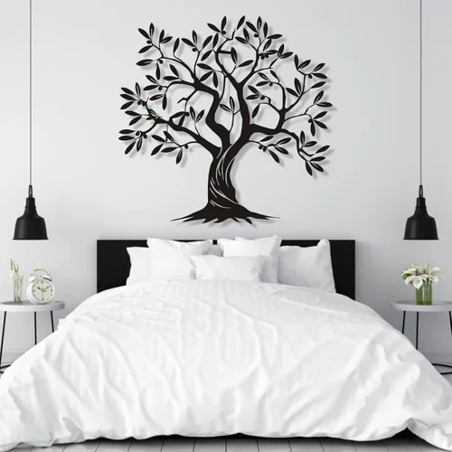 Miniatura 3 de Arte de pared de metal árbol de la vida, decoración de pared de árbol genealógico, arte de pared de árbol de metal, árbol de arte metálico