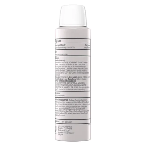 Miniatura 3 de Degree Spray seco para protección contra el sudor y el olor de 96 horas Fresh Cotton 5X protección 3.8oz