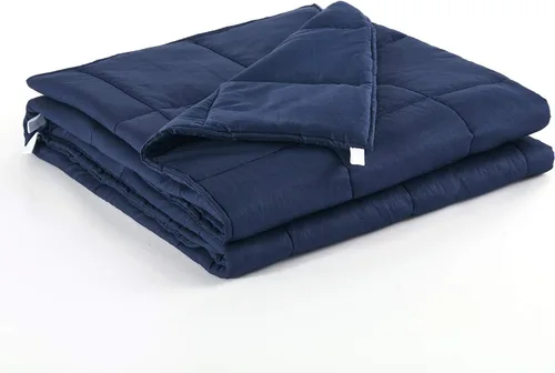 Miniatura 16 de RelaxBlanket - Manta con peso (10 libras, 60 x 80 pulgadas, color verde oscuro), manta pesada con cuentas de vidrio