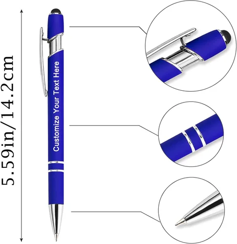 Miniatura 3 de Qingxily Hasta 300 bolígrafos personalizados a granel con grabado gratis, bolígrafos personalizados con tu nombre, mensaje de texto
