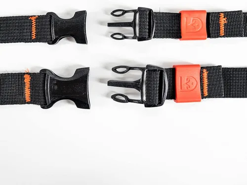 Miniatura 5 de GEAR AID Correas de uso general con hebilla de liberación lateral, asegura y comprime equipamiento de camping, ciclismo, caza, navegación, ancho