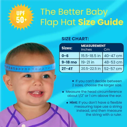 Miniatura 4 de Nozone Better Baby - Sombrero de playa transpirable de ala ancha con correa ajustable, protección UPF 50+