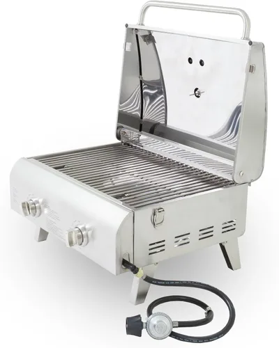 Miniatura 3 de Parrilla Pit Boss con 2 hornillas portátil LP de acero inoxidable, Acero inoxidable