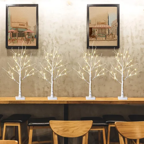 Miniatura 11 de PEIDUO Árbol de luces de hadas, 108 árboles iluminados LED para decoración interior, árbol de Navidad con 9 modos y temporizador, árbol de espíritu