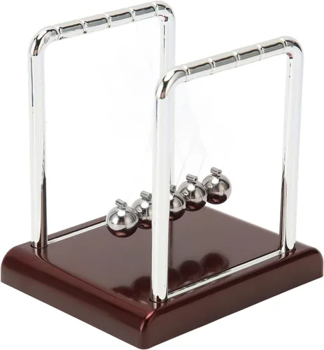 Péndulo de equilibrio oscilante, cuentas grandes, bolitas de equilibrio de cuna, juguetes de escritorio, hierro forjado, ciencia física, péndulo,