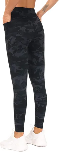 Miniatura 3 de The GYM People - Leggings de entrenamiento con control de abdomen y bolsillos pantalones de yoga atléticos de cintura alta para mujeres que corren