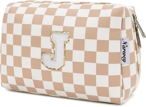Miniatura 67 de Narwey Bolsa de maquillaje con inicial, regalos de graduación para adolescentes, niñas, niños y adolescentes, cosas de moda de 6 a 18 años, bolsa