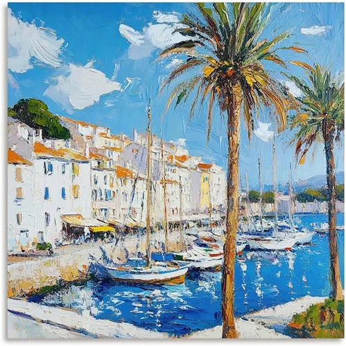 Miniatura 19 de ATELIYISHU Lienzo decorativo para pared, imágenes al aire libre, arte de pared, impresionismo, paisaje de naturaleza serena, pintura al óleo
