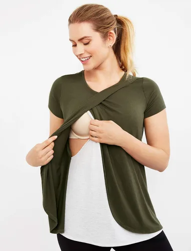Miniatura 2 de Maternidad Plus tamaño Lift Up Relaxed Fit Tee de lactancia