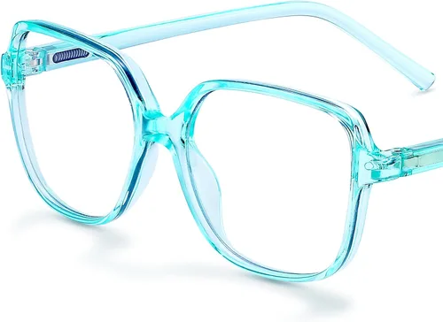 Miniatura 12 de Miyya Gafas de Bloqueo de Luz Azul para Mujeres, Gafas de Luz Azul para Mujeres Gafas de Moda Sobredimensionadas *Leopardo diluido azul